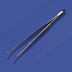 Forceps curved fine point