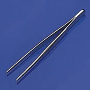 Forceps straight blunt tip