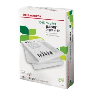 Recycled paper bright white A4 80gsm